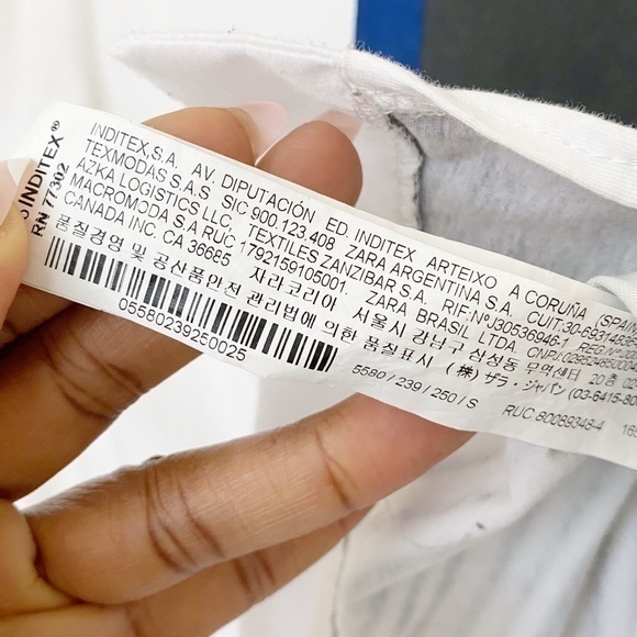 Zara white long sleeves graphic t-shirt - Picture 8 of 8